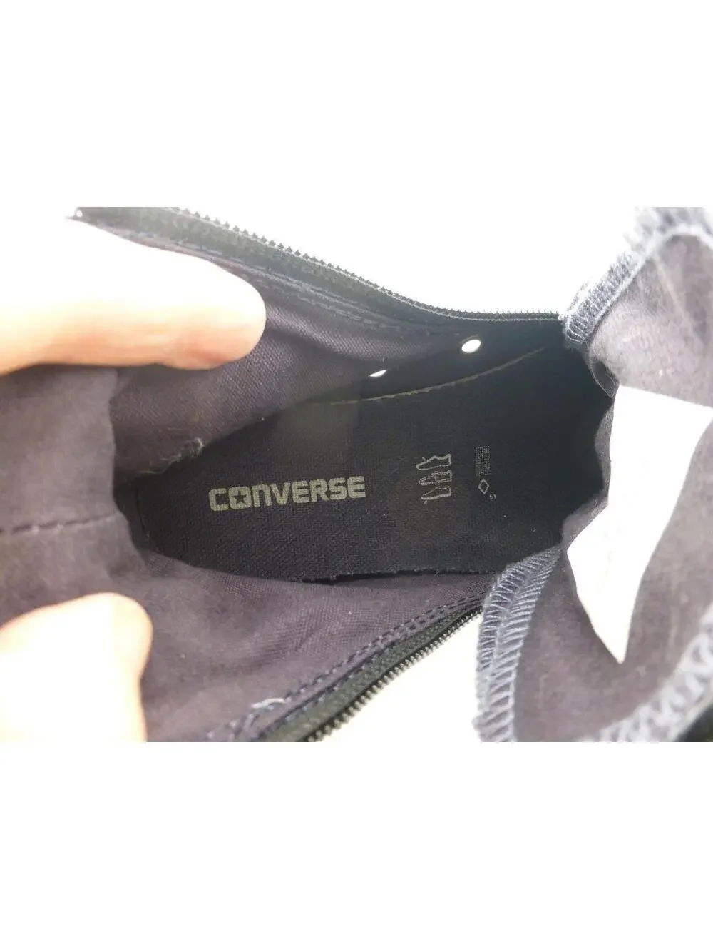Converse All Star Chuck Taylor High Top Sneakers Blue Side Zip Women's US 1 - P1 - Picture 8 of 11